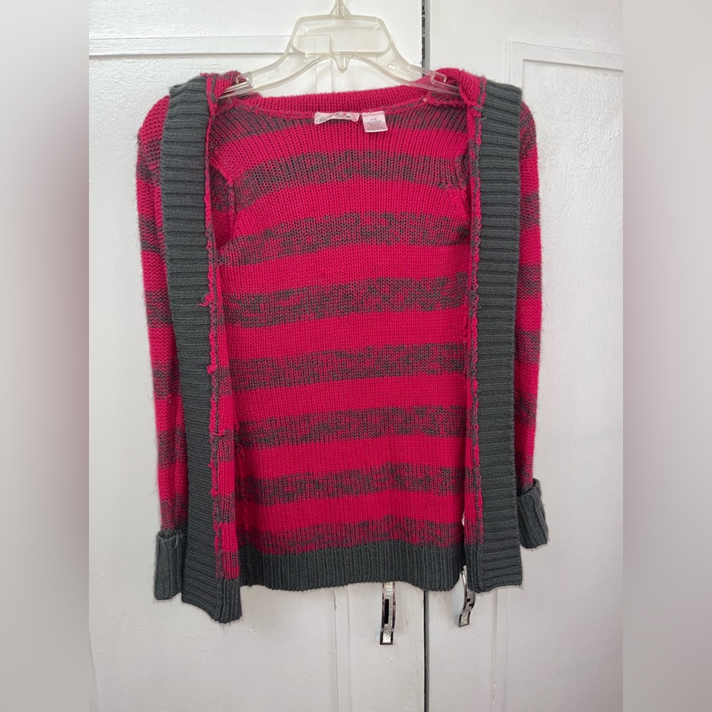 Super cute girls stripped cardigan